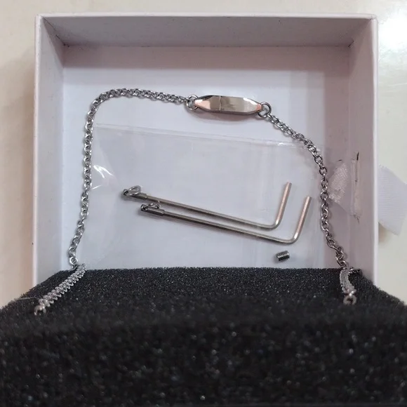 Mini O Ring Necklace Day Collar 24/7 Wear - Picture 11 of 11